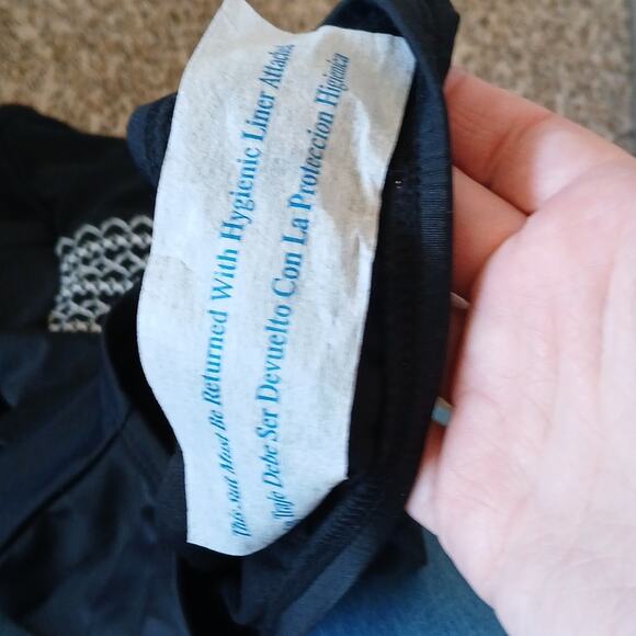 Kona Sol High Coverage One Piece Swimsuit Black With Embroidery - Picture 6 of 6